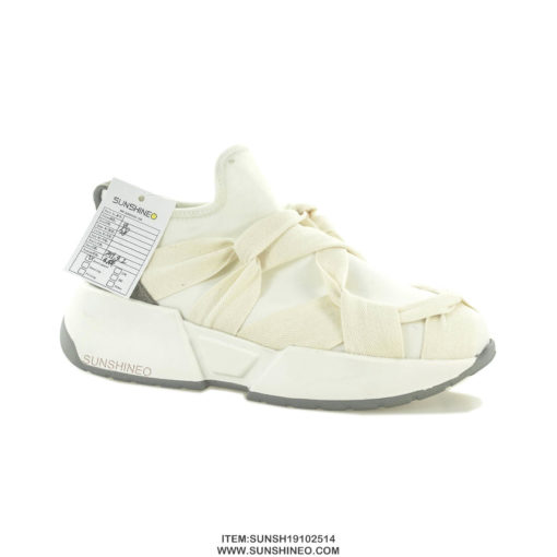 SUNSH19102513 leather sneaker off white - Image 2
