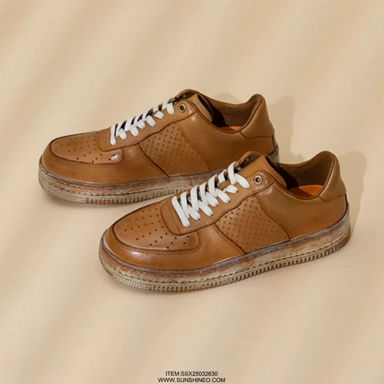 SSX25032630 Vintage Heritage Leather Shoes